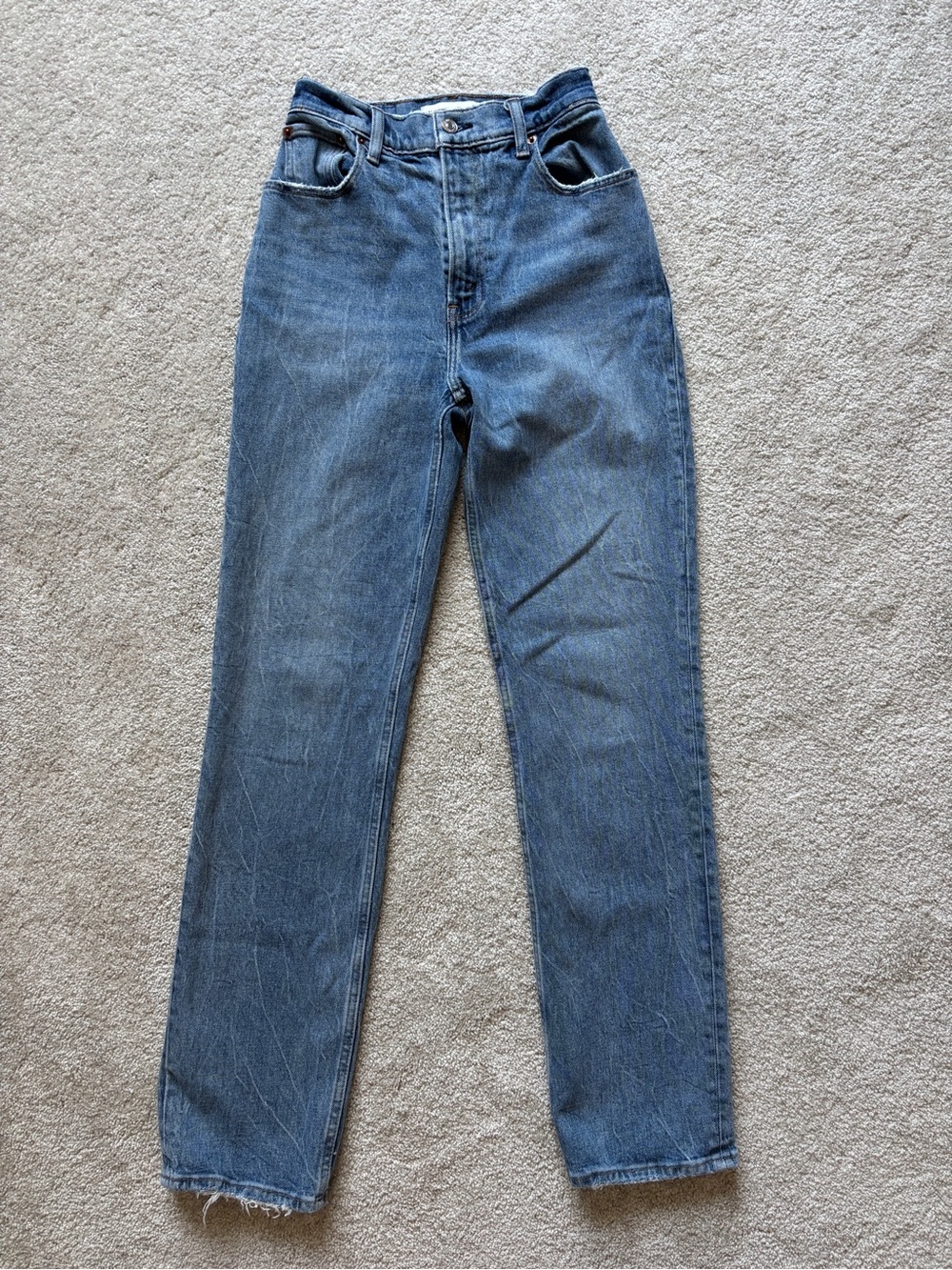Abercrombie & Fitch 90s Straight Ultra High Rise Jeans Women’s Size 25